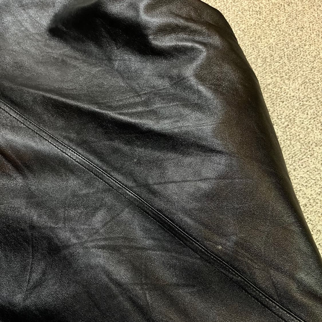 도프제이슨 램스킨 레더 블루종 자켓 상품이미지7