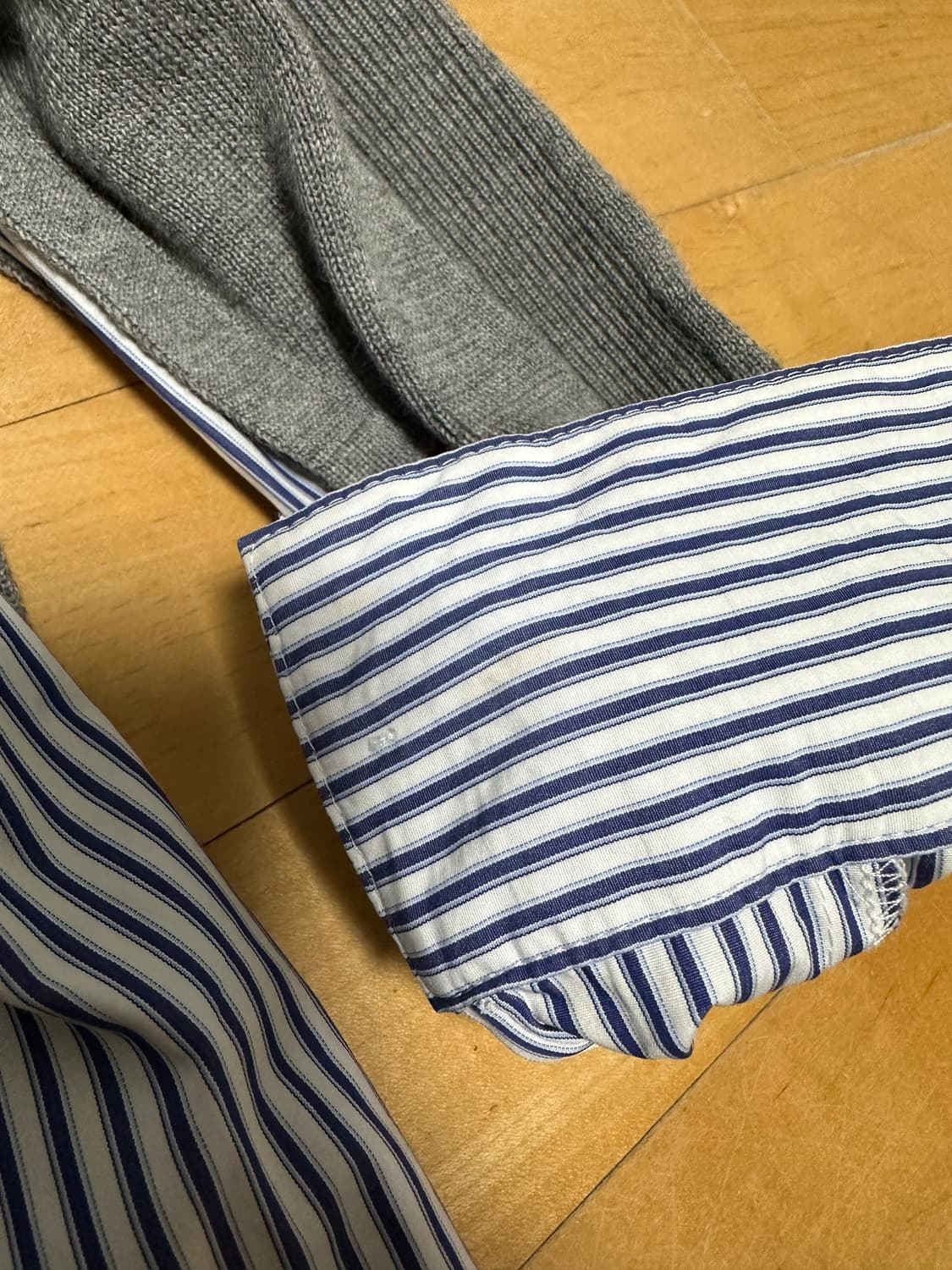 준지 셔츠 레이어드 니트 L사이즈 상품이미지7