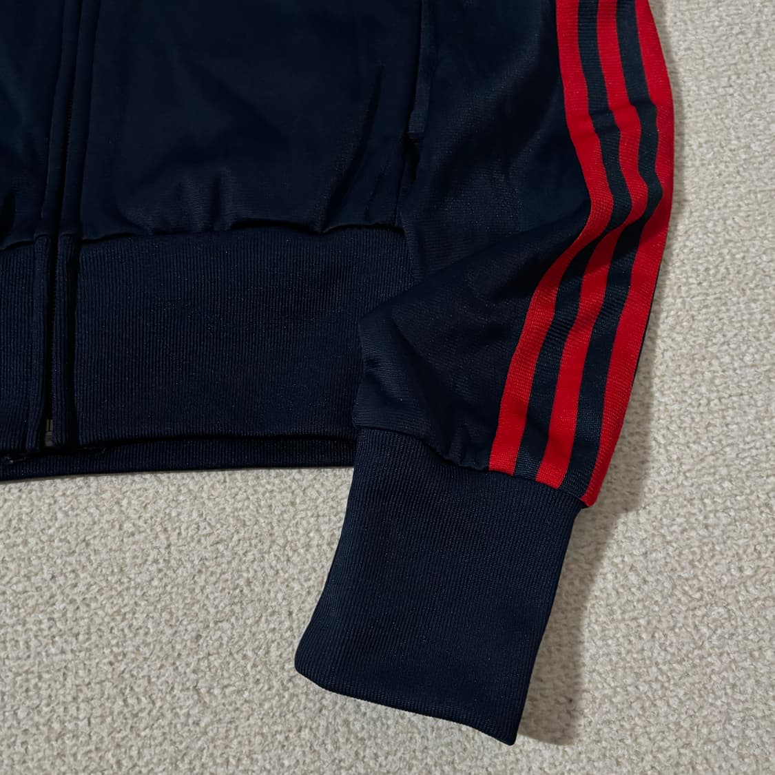 아디다스 트레포일 빈티지 네이비 남빨 트랙탑 크롭 져지 상품이미지3