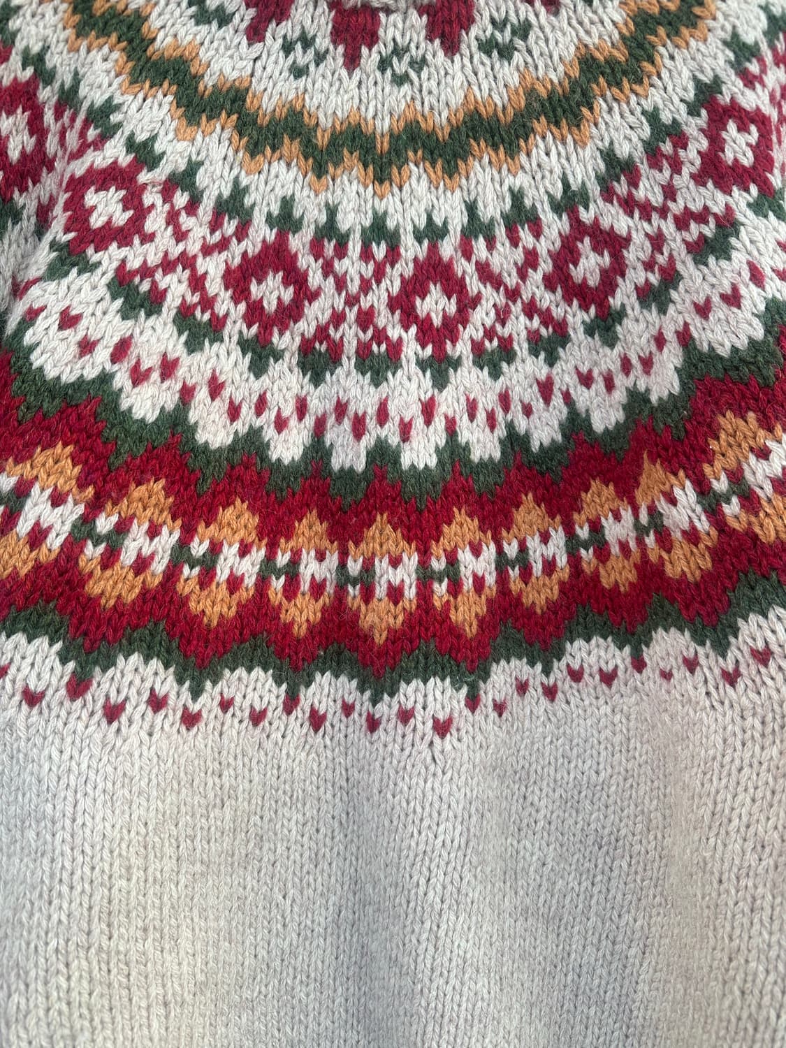 드롭숄더핏 노르딕 울스웨터 상품이미지4