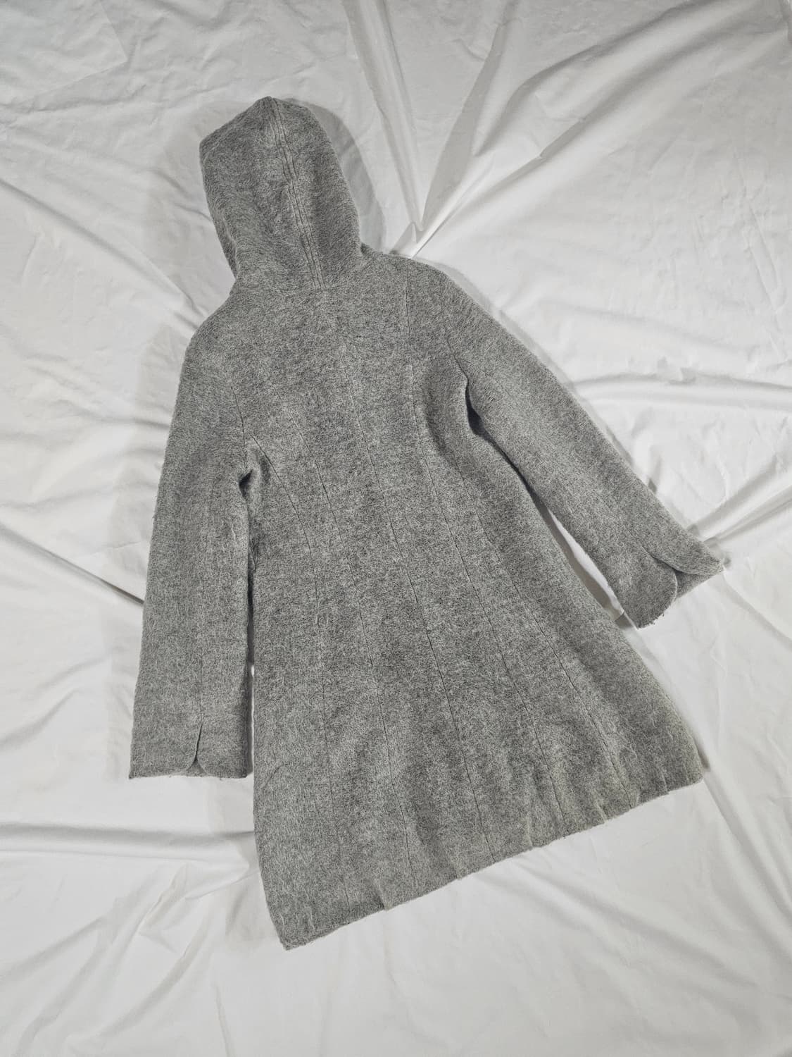 [38] 일본 빈티지 모리걸 모헤어 가디건 후드 코트 상품이미지5