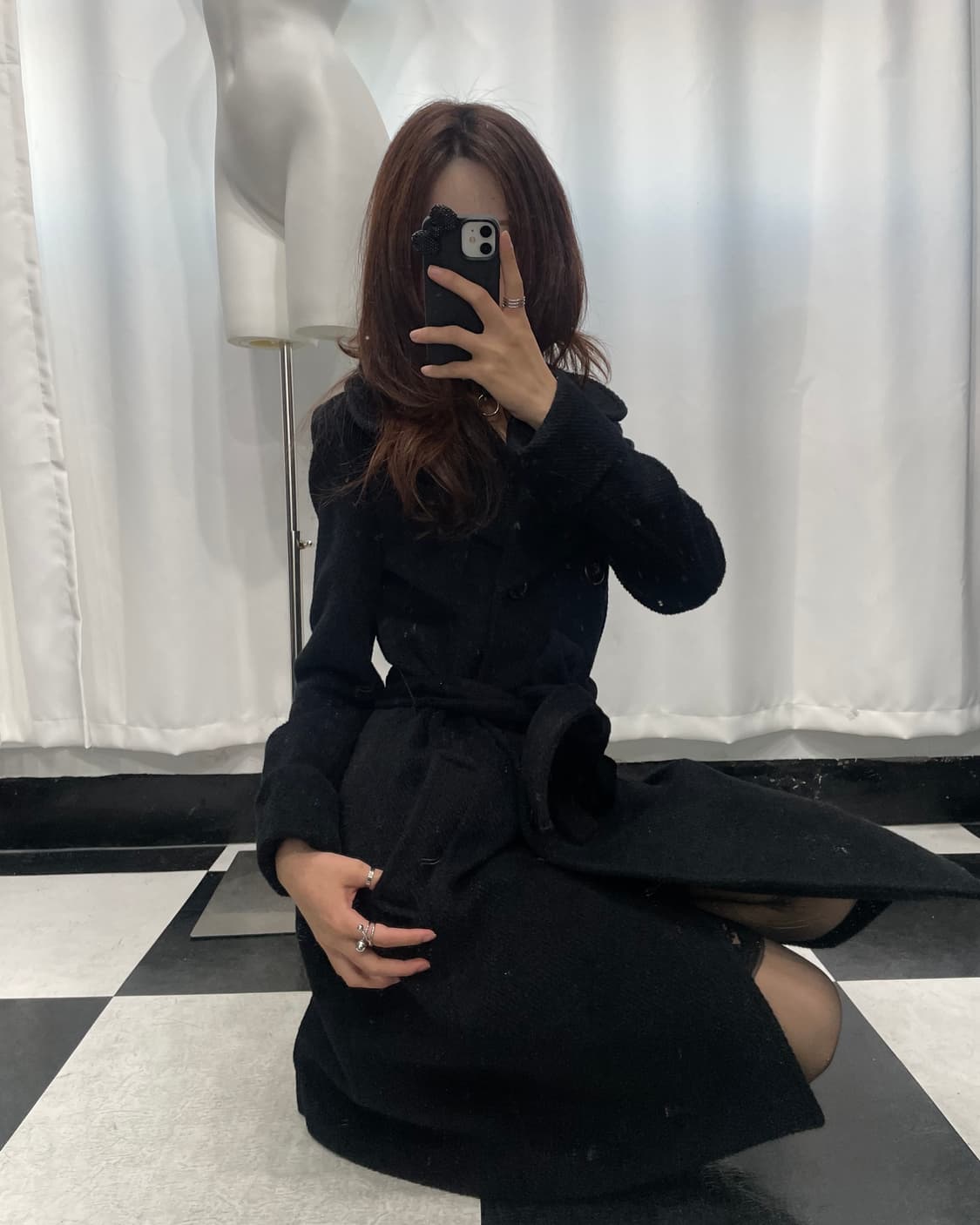 🎸블랙 코트🎸 상품이미지3