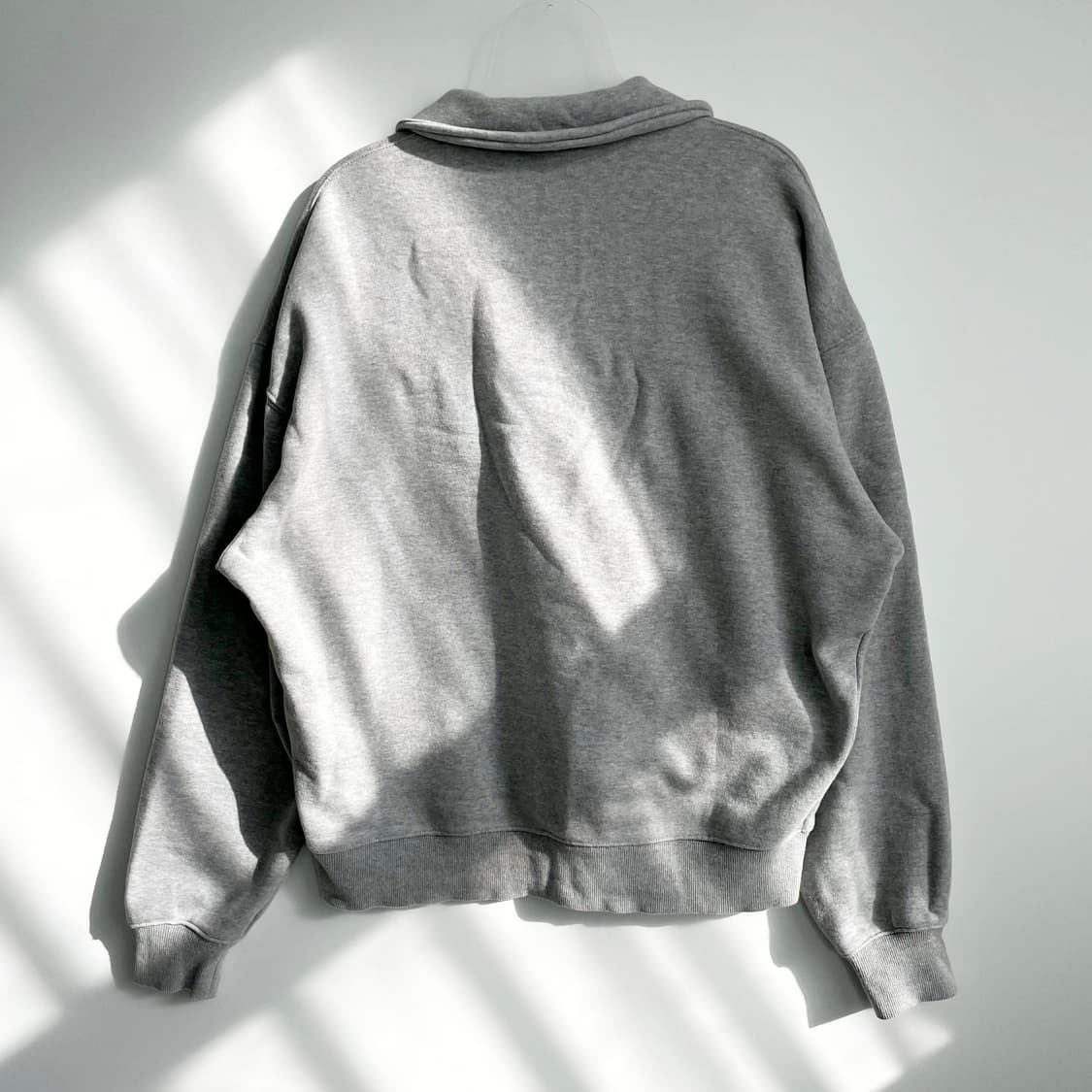 A2 LEE 스몰 트위치 하프 집업 맨투맨 그레이 L사이즈 상품이미지3