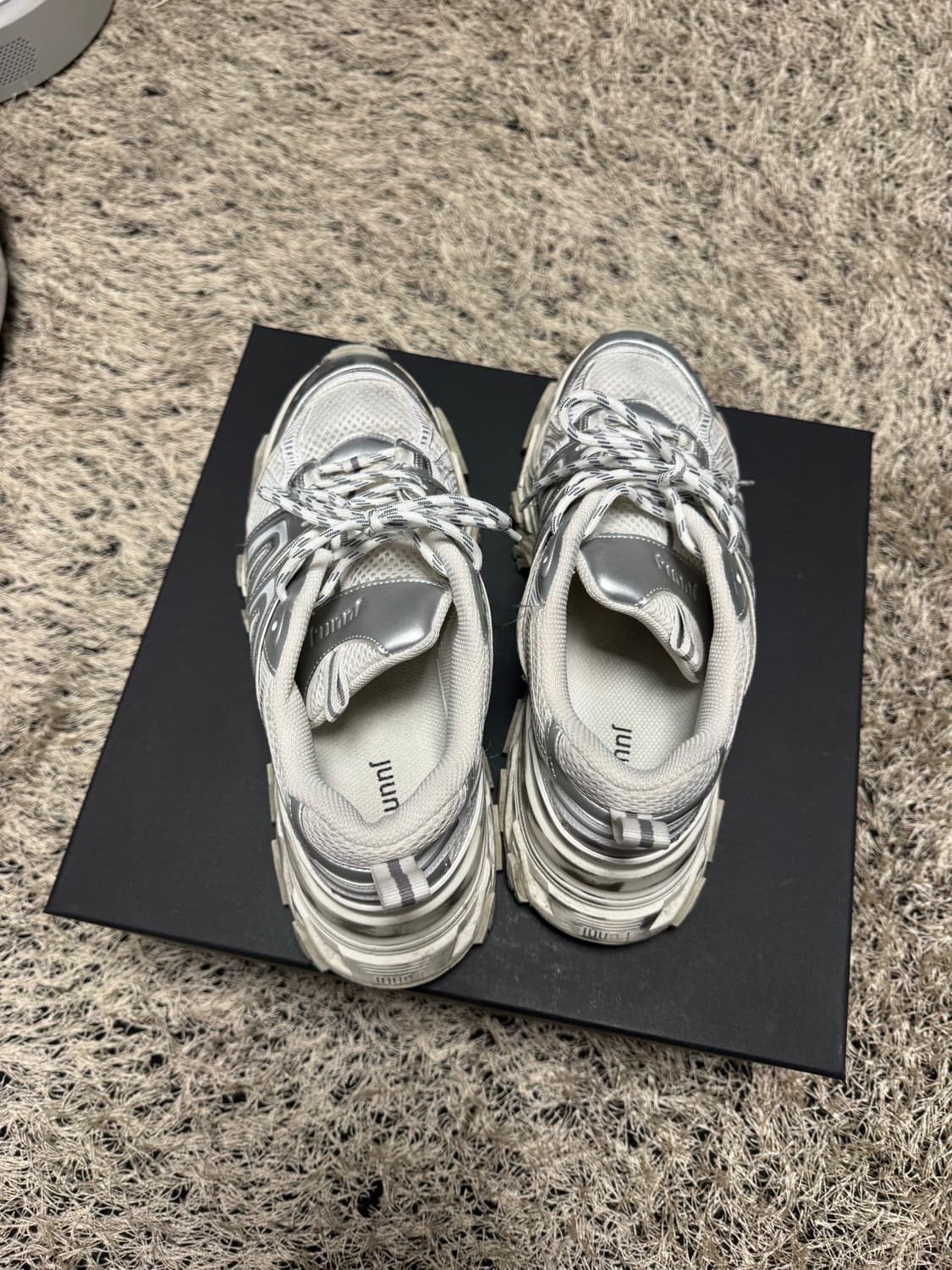 준지 스니커즈 신세틱 레더 트레이너 슈즈 41 상품이미지2