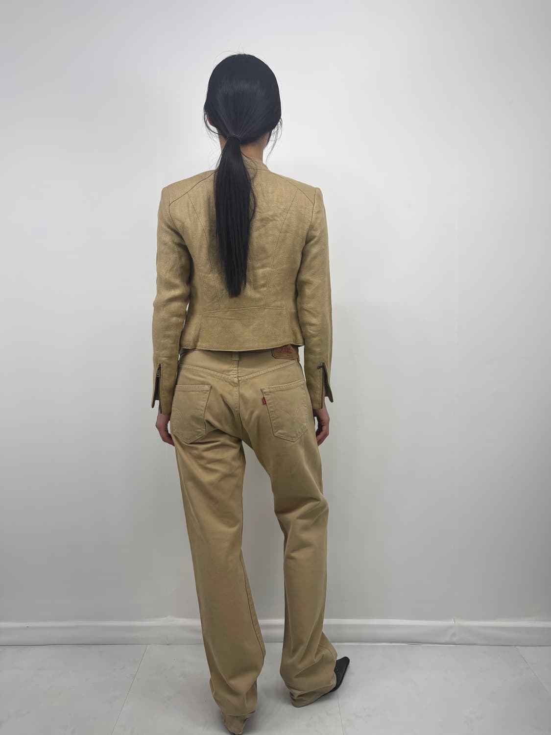 RL ASYMMETRIC LINEN JACKET 상품이미지4