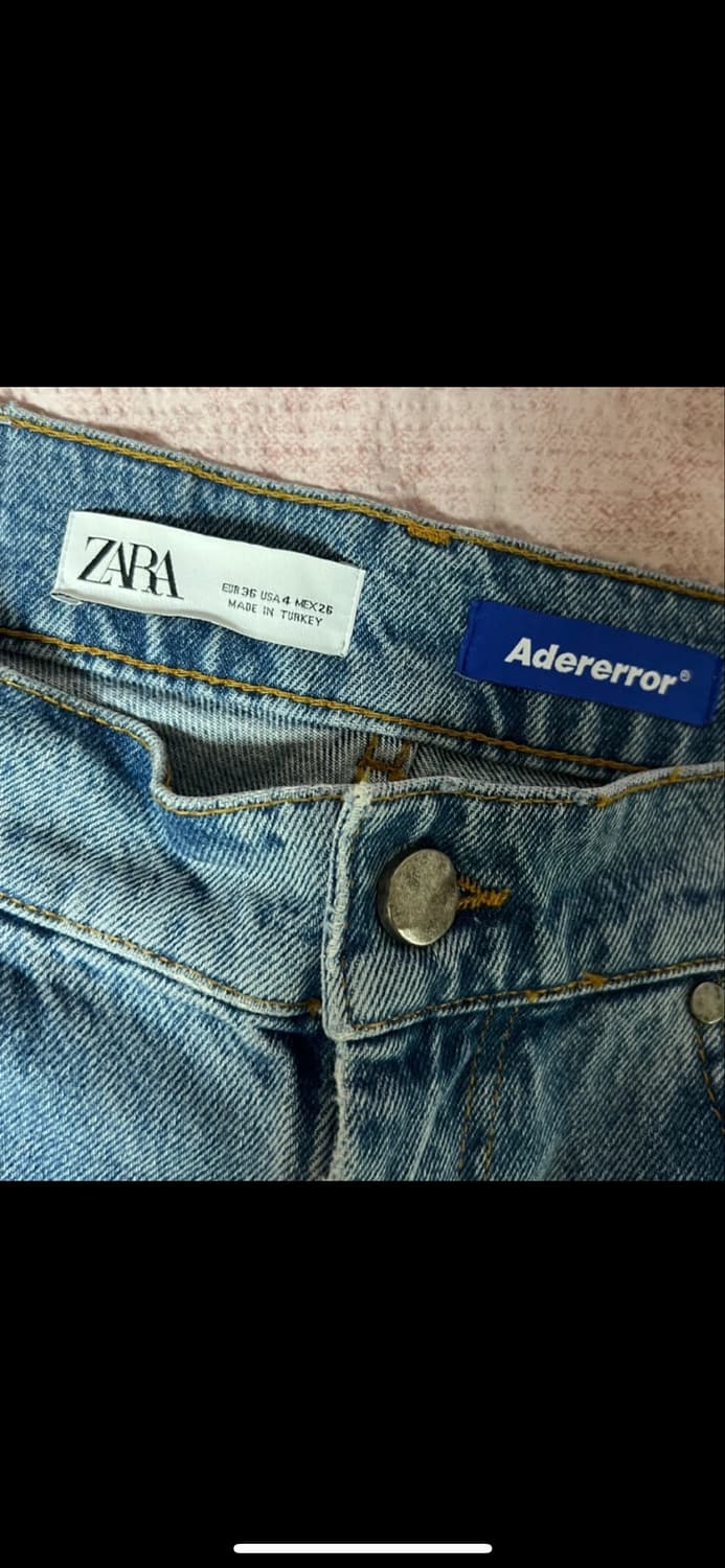 자라 x 아더에러 패치워크 진 블루 EUR 36 상품이미지4