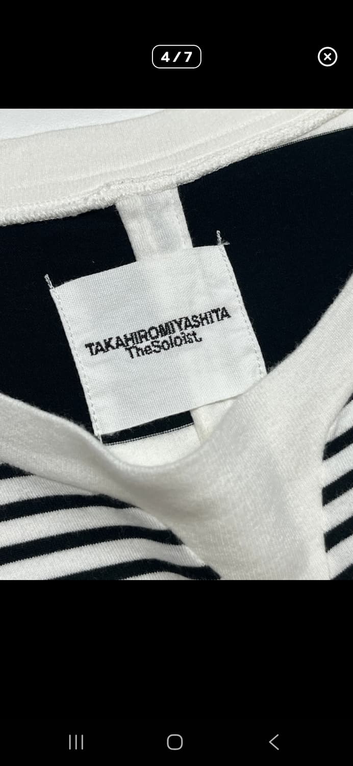 타카히로미야시타 더솔로이스트 21ss 멀티 스트라이프 티 상품이미지4