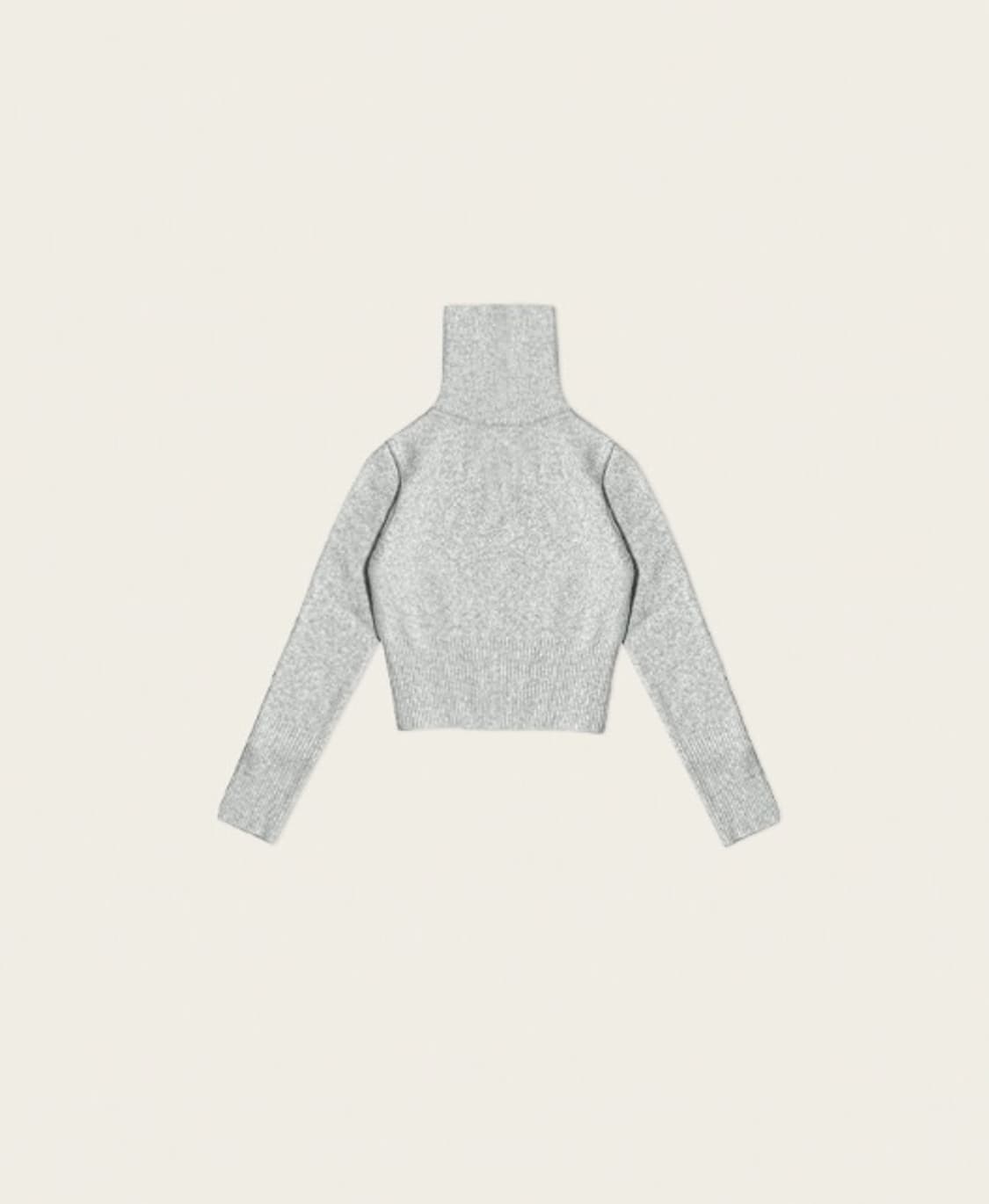 [시예 siye] desert 니트 집업 (멜란지) 상품이미지4