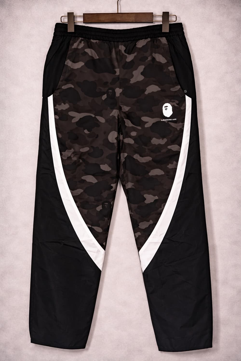 Bape 우븐 블랙카모 트랙팬츠 상품이미지1