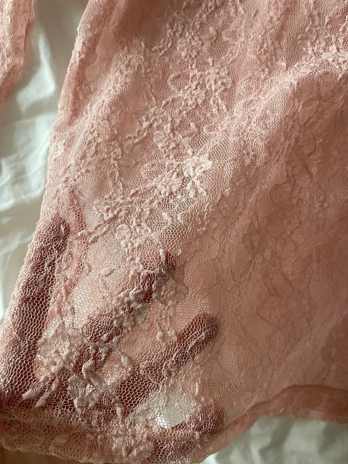 (vintage) 시스루 레이스 티 상품이미지3