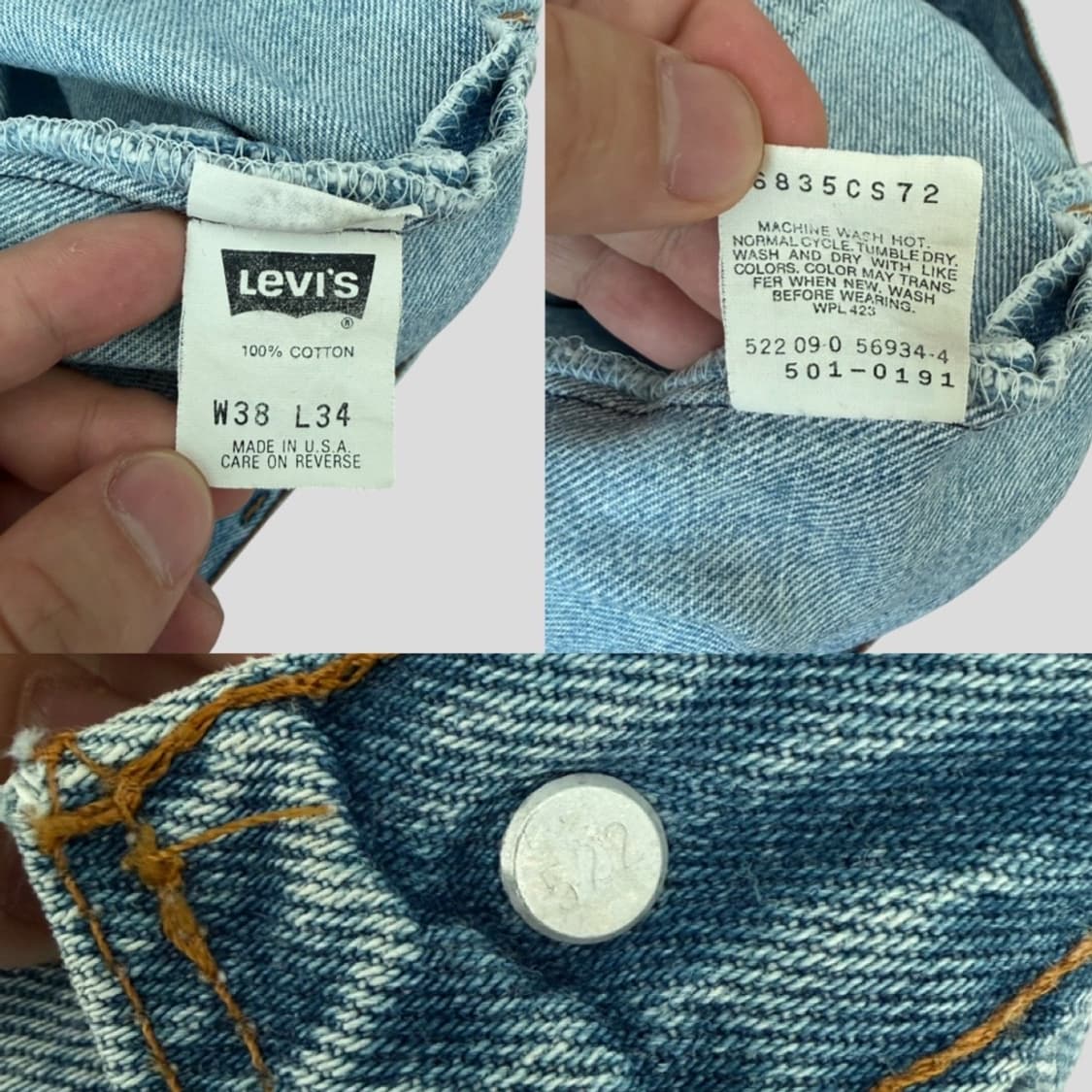 (38)00s 리바이스501 데님 청바지 상품이미지10
