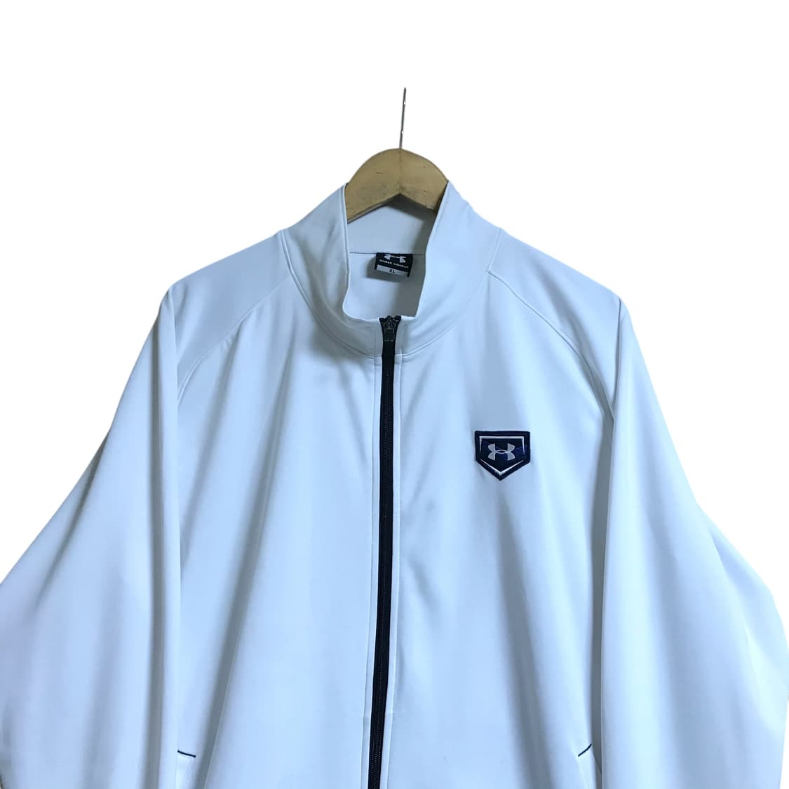 언더아머 흰색 트랙탑져지 상품이미지1