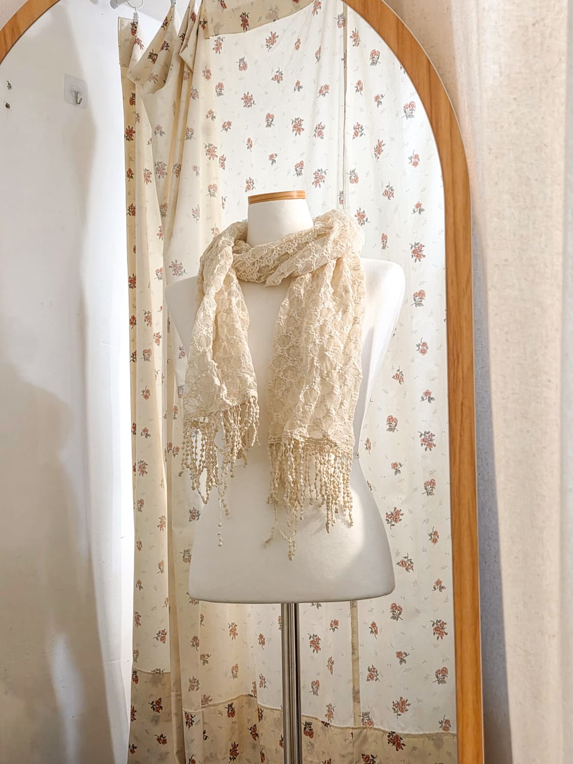 자수 레이스 머플러 상품이미지1