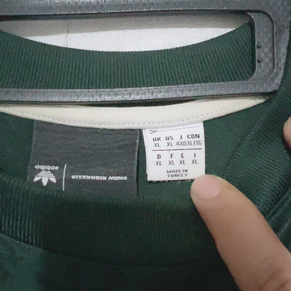 아디다스x알렉산더맥퀸 그린 블록코어 봄 공용 유니폼 상품이미지4