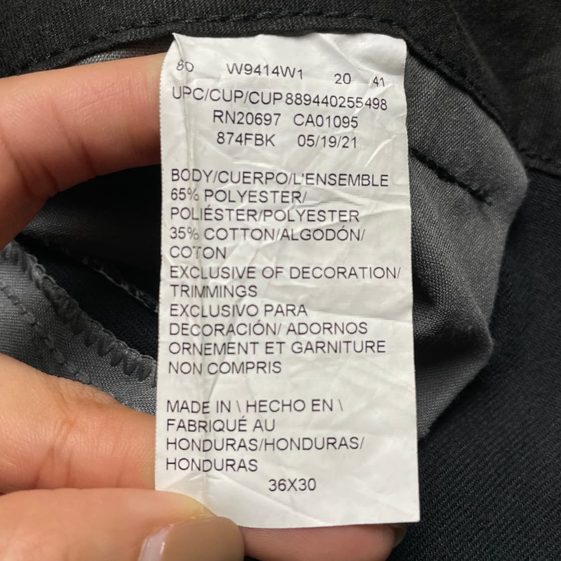 DICKIES 디키즈874 FLEX 블랙 워크 팬츠 A00963 상품이미지9