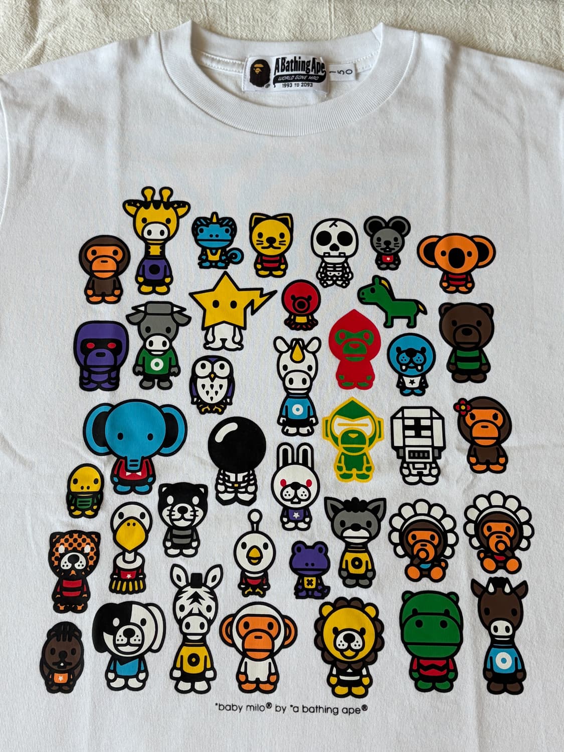 [150/미개봉새상품] 베이프 베이프 A 투 Z 반팔 티셔츠 상품이미지1