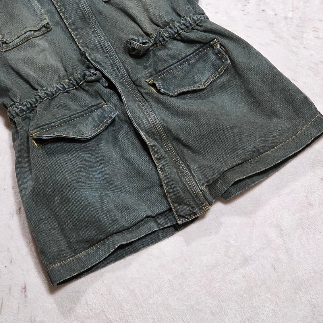 빈티지 투포켓 데님 베스트 상품이미지3