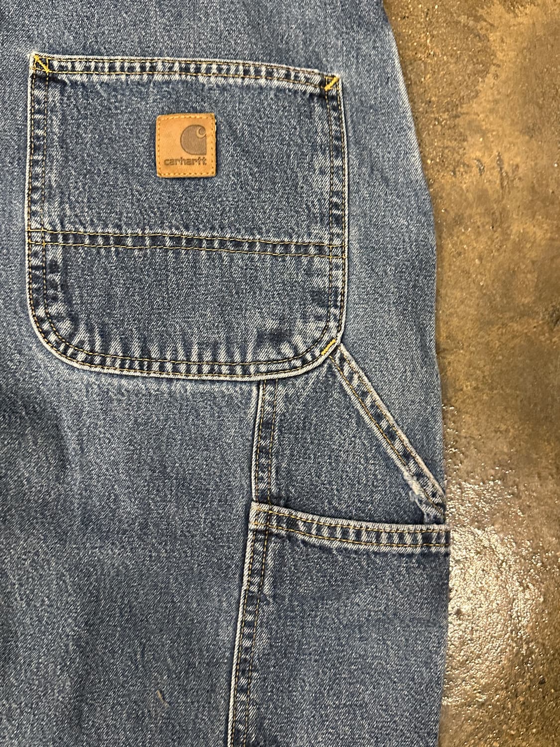 Carhartt 칼하트 덩가리핏 카펜터 데님팬츠 40x30 상품이미지5