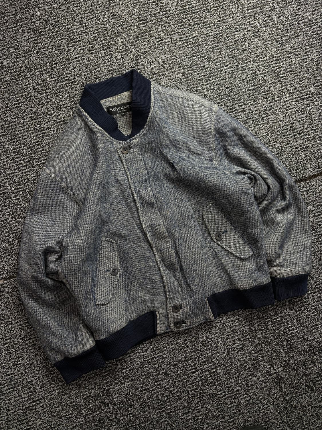 90s 입생로랑 아카이브 헤링번 울 봄버 자켓 2180 상품이미지1