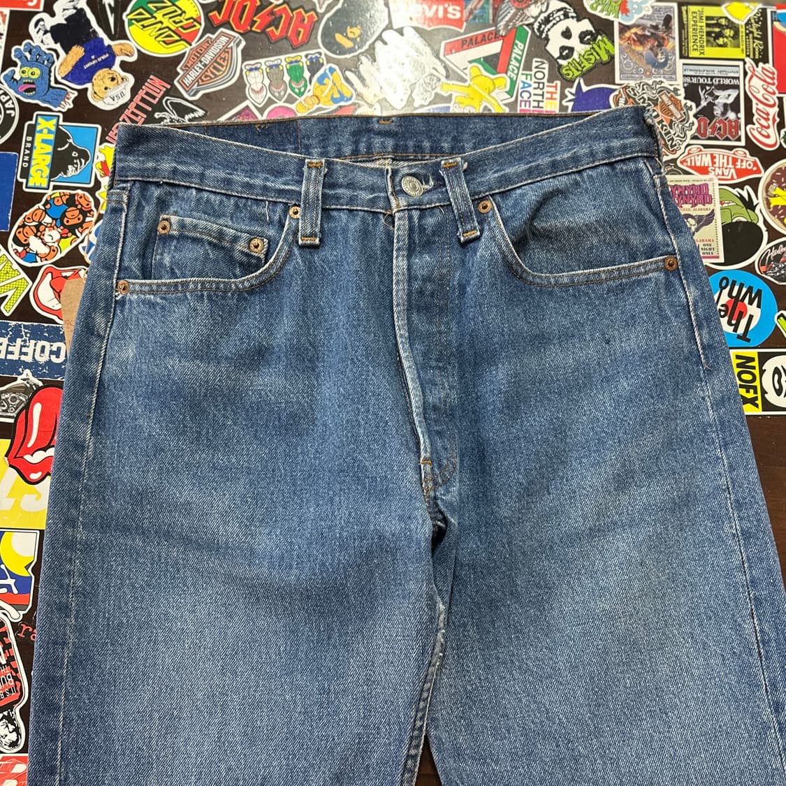 80s USA 리바이스 501 STF 블루 진 데님 팬츠 30 상품이미지4