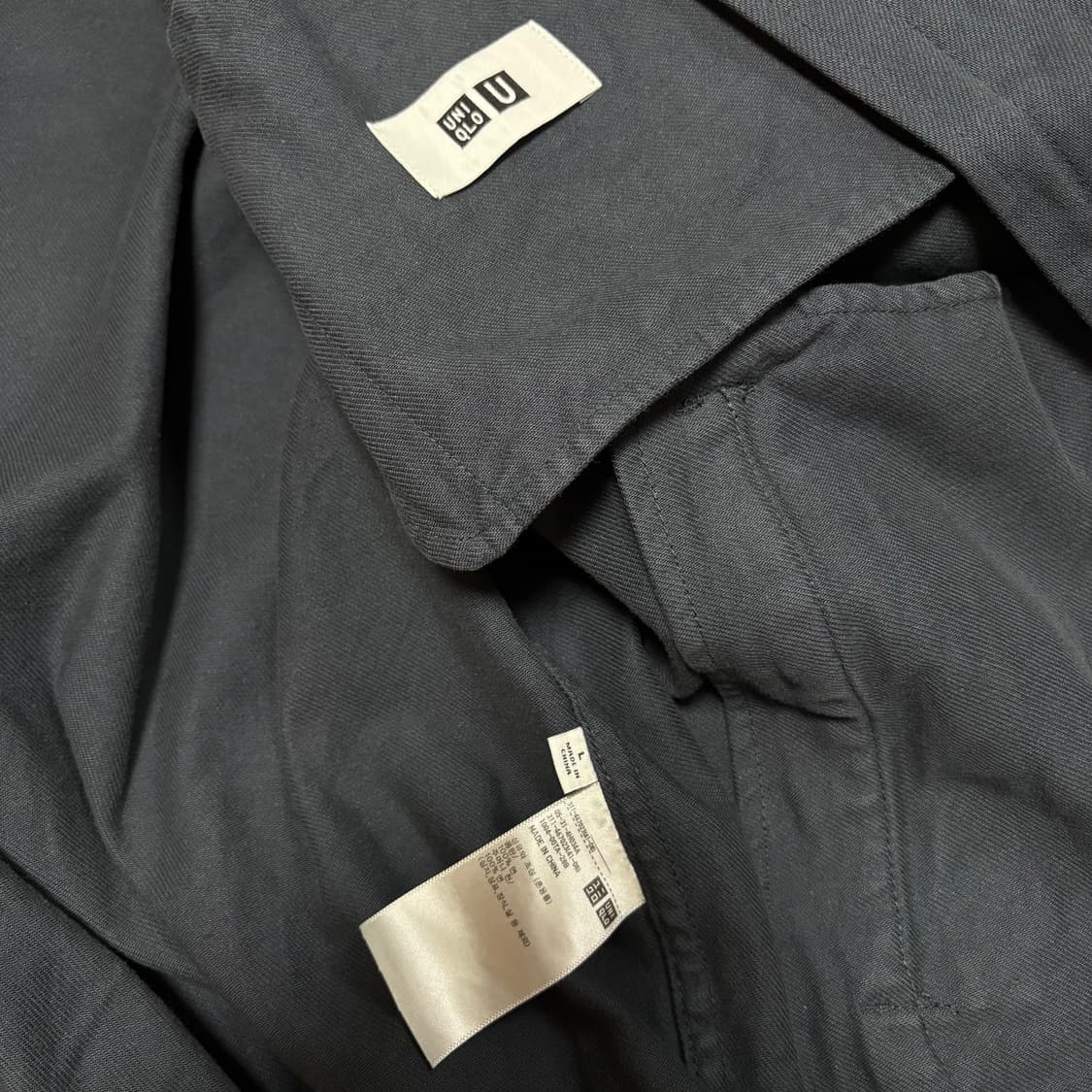 유니클로u 24ss 집업블루종 68 blue 상품이미지4