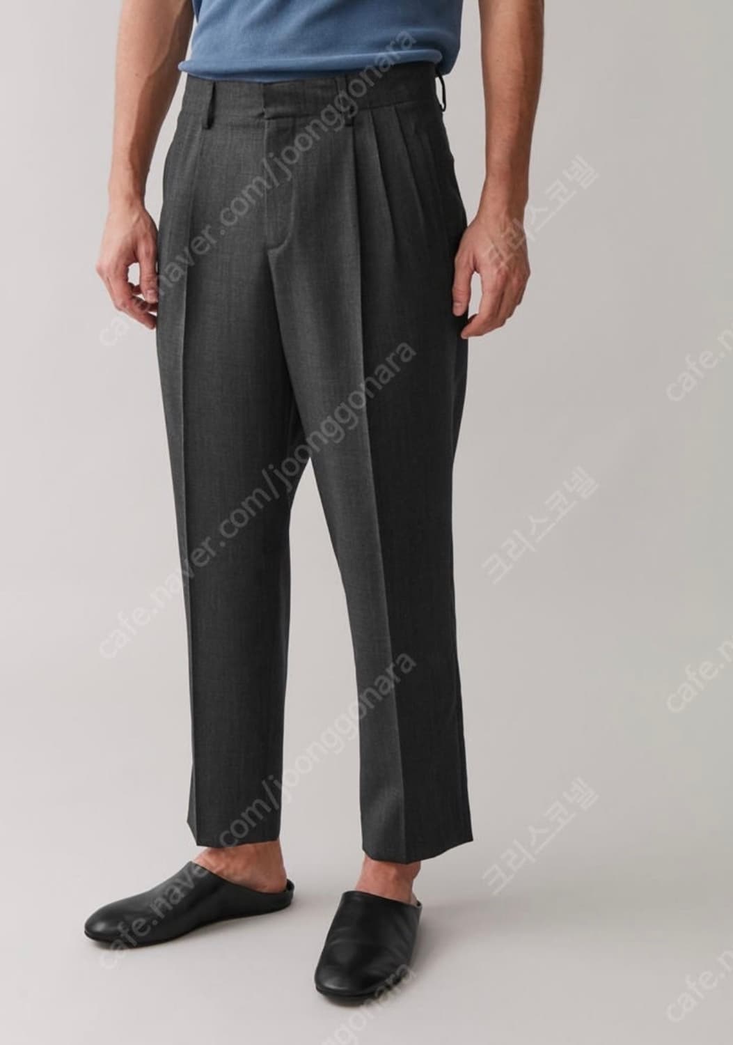 COS 코스 / 플리티드 울 트라우저 / 차콜 44 상품이미지2