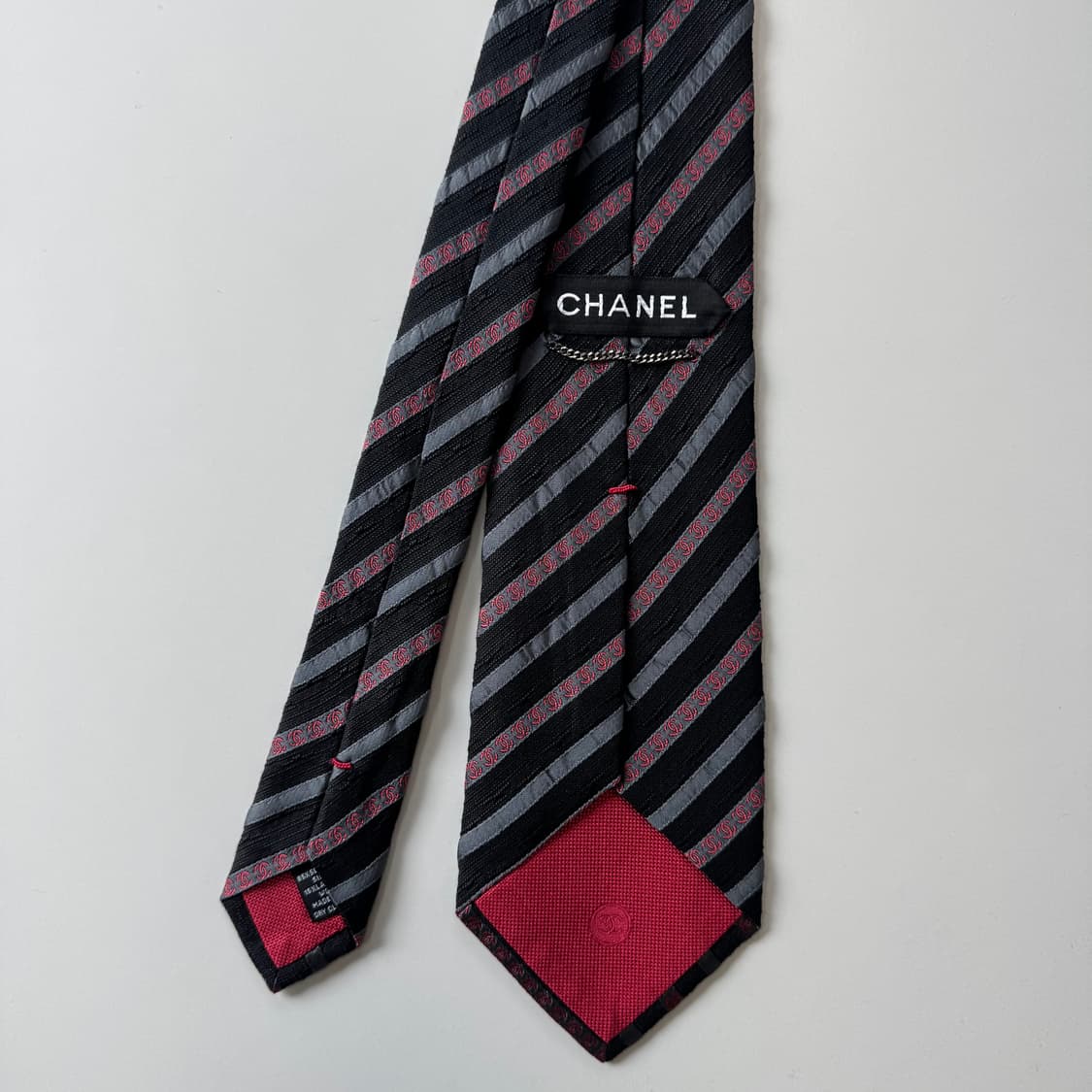 샤넬(CHANEL)모노그램 명품 정품 넥타이 상품이미지3