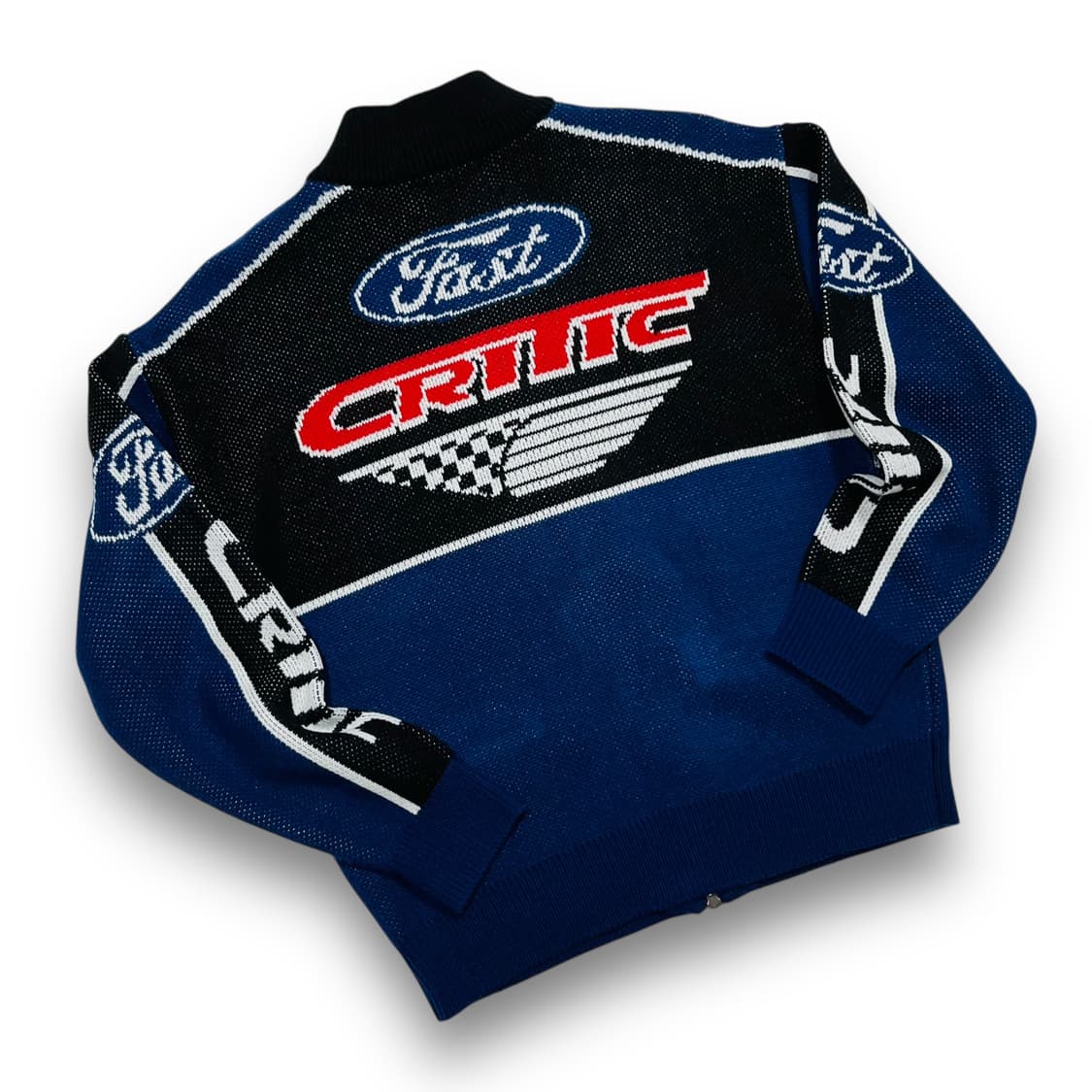크리틱 RACING ZIP-UP KNIT NAVY 상품이미지4