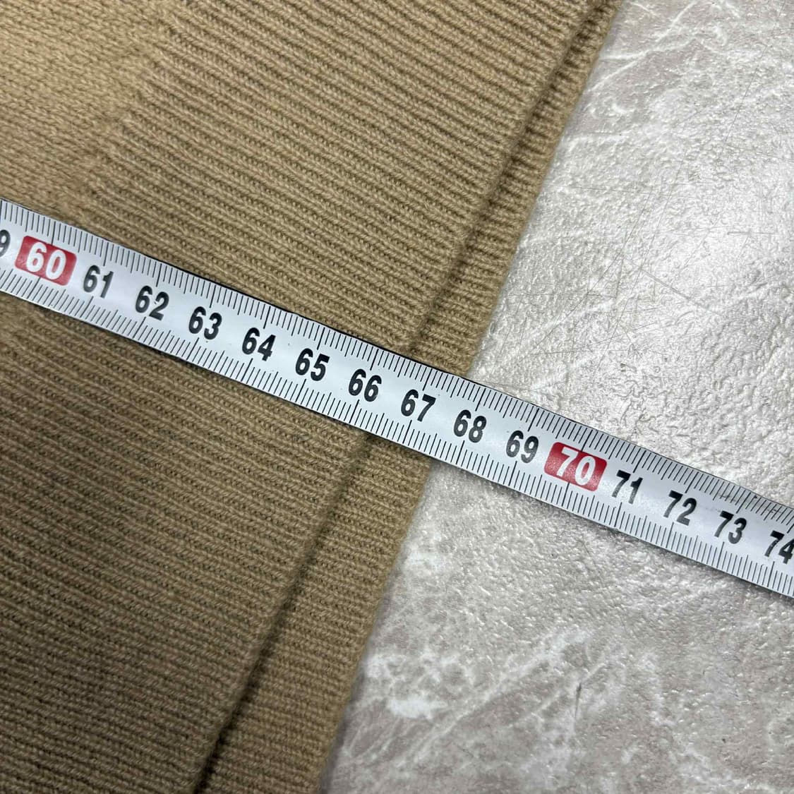 버버리 90s 베이지 빈티지 램스울 브이넥 니트 스웨터 상품이미지8