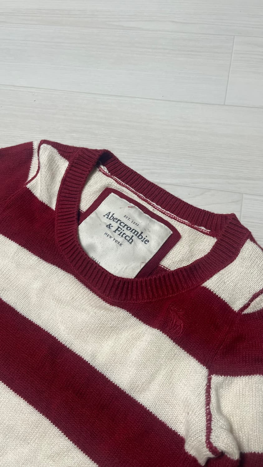 아베크롬비 딱붙핏 스트라이프 니트 상품이미지1