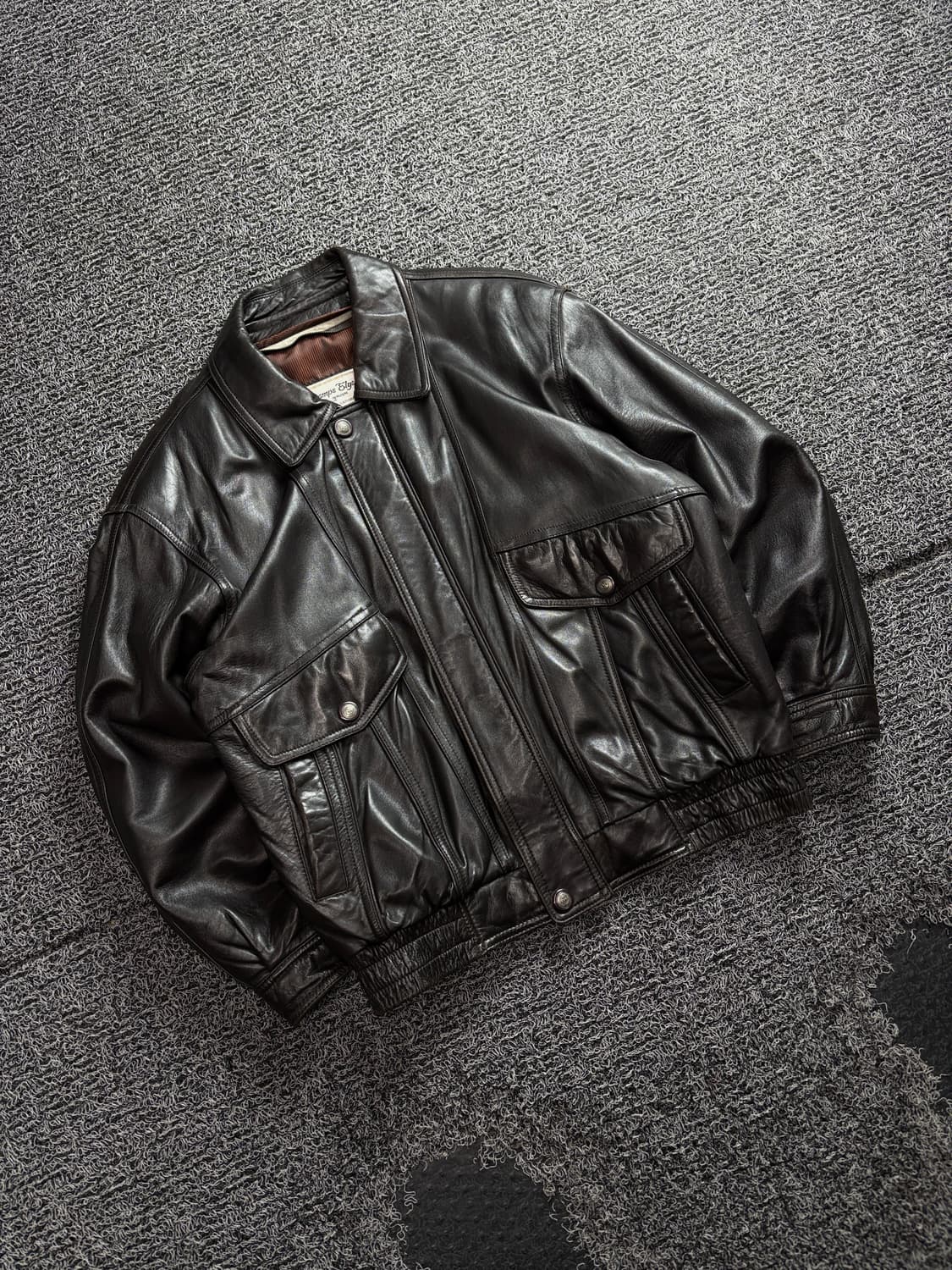 빈티지 아카이브 램스킨 크롭 봄버 자켓 3680 상품이미지1