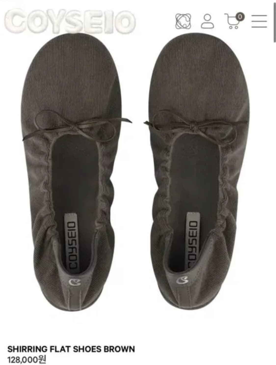 코이세이오 플랫 슈즈 상품이미지1