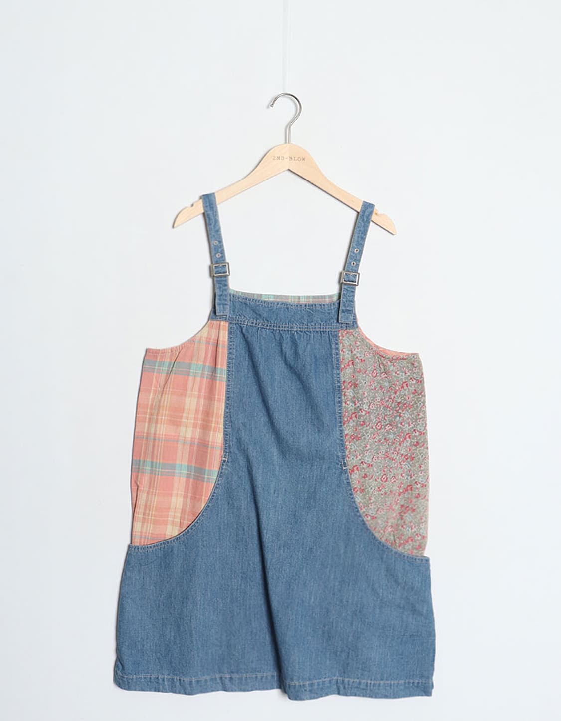 marshmallow crown Denim Jumper Skirt 상품이미지1