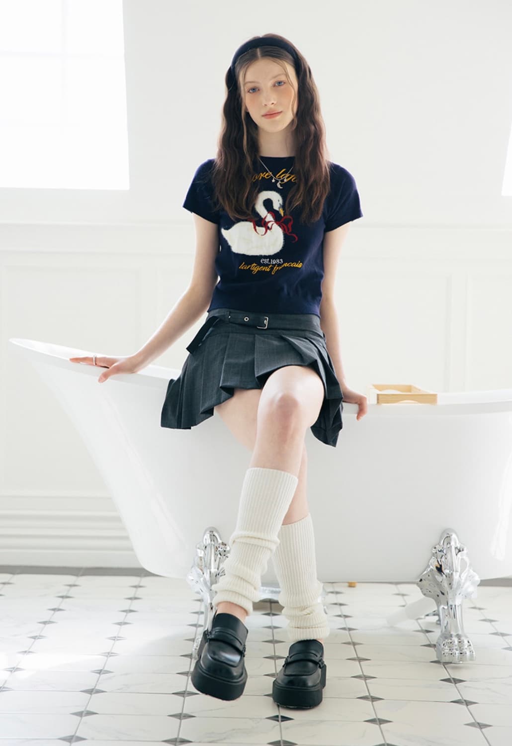 라티젠 스완 니트 네이비 상품이미지4