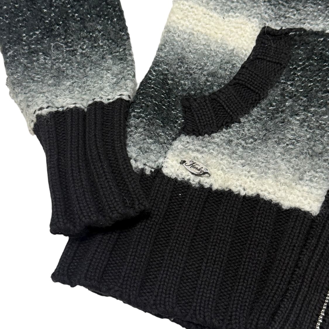 ⭐️희귀매물⭐️할리데이비슨 그라데이션 모헤어 니트집업 상품이미지4