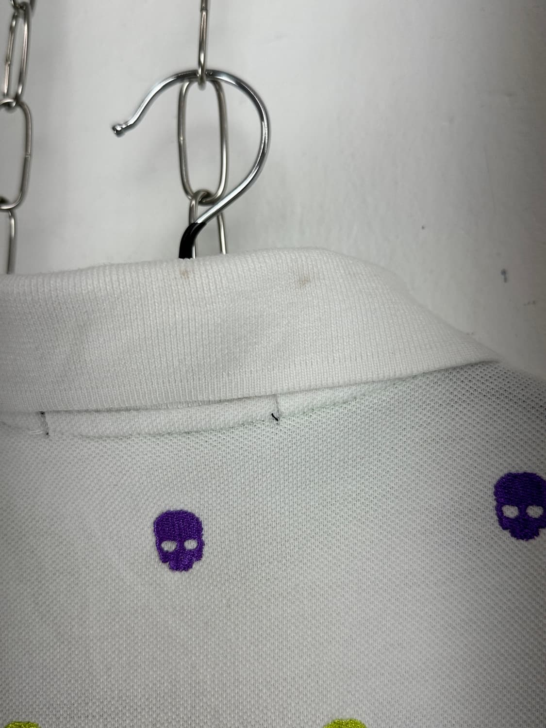 Hydrogen Skull Embroidered Polo Shirt  상품이미지7