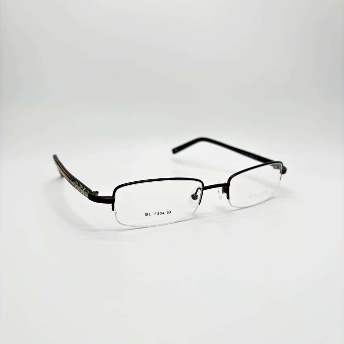 GALLAN 브라운 스퀘어 반무테 상품이미지2