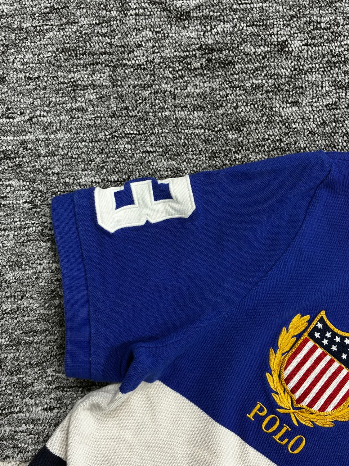 폴로 랄프로렌 신형 배색 빅포니 성조기 pk S 상품이미지5