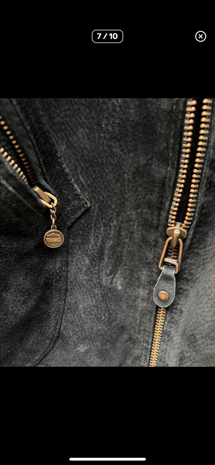 90s 할리데이비슨 스웨이드 가죽 라이더자켓  상품이미지7