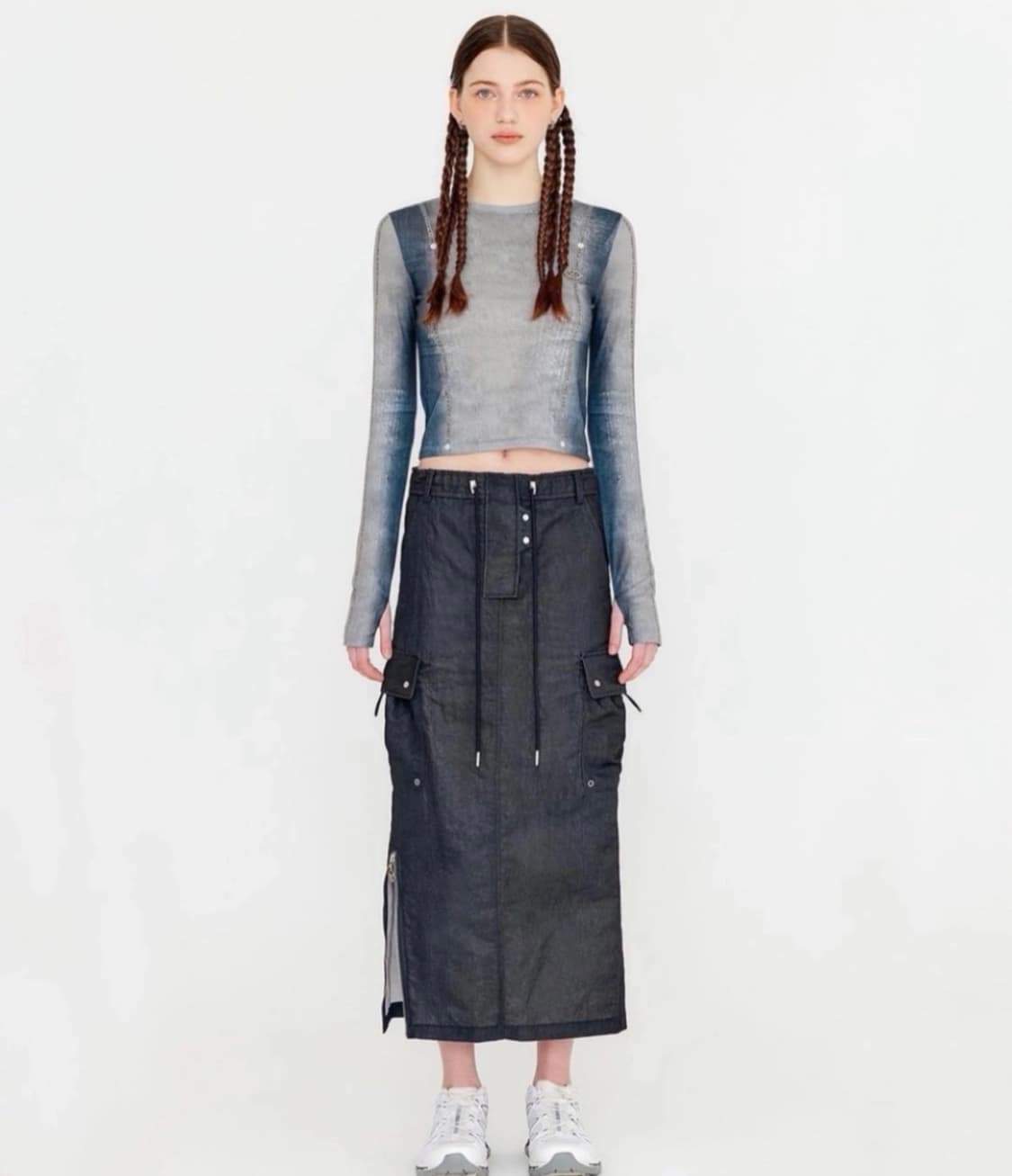 DENIM FULL PRINT SLIM ROUND  상품이미지1