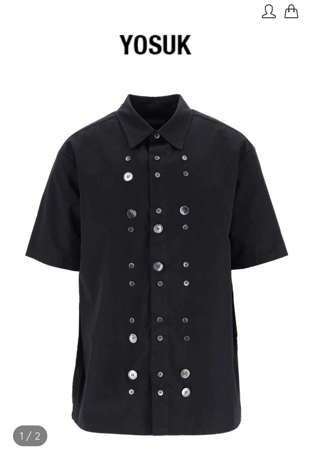 [1] Yosuk Bless me button shirts(Black) 상품이미지1