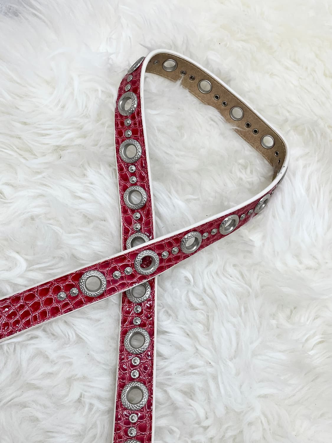 레드 파에톤 펀칭 버클 벨트 상품이미지5