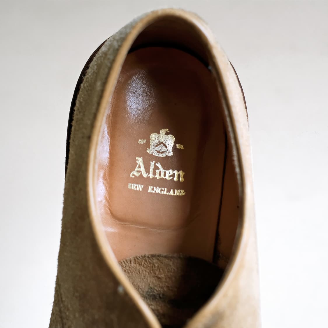 알든 29332 10.5D 언라인드 탄 스웨이드 더비 상품이미지9