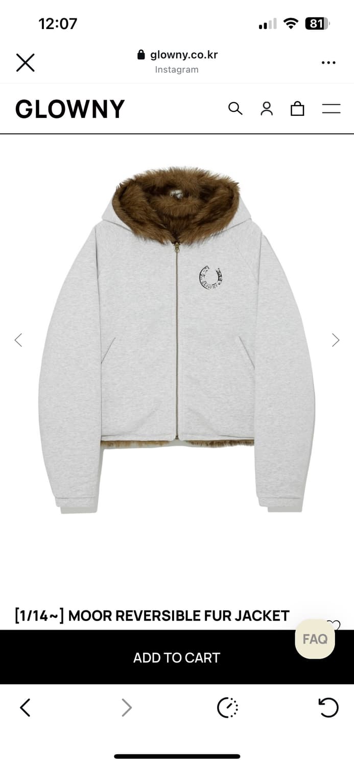 글로니 리버시블 퍼자켓 상품이미지3