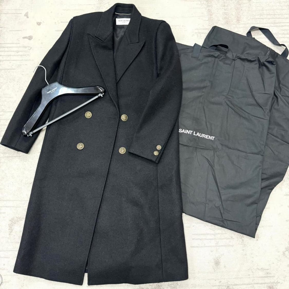 [BTS 지민님 착용] 생로랑 21ss 더블 브레스티드 체스터 코트 상품이미지3
