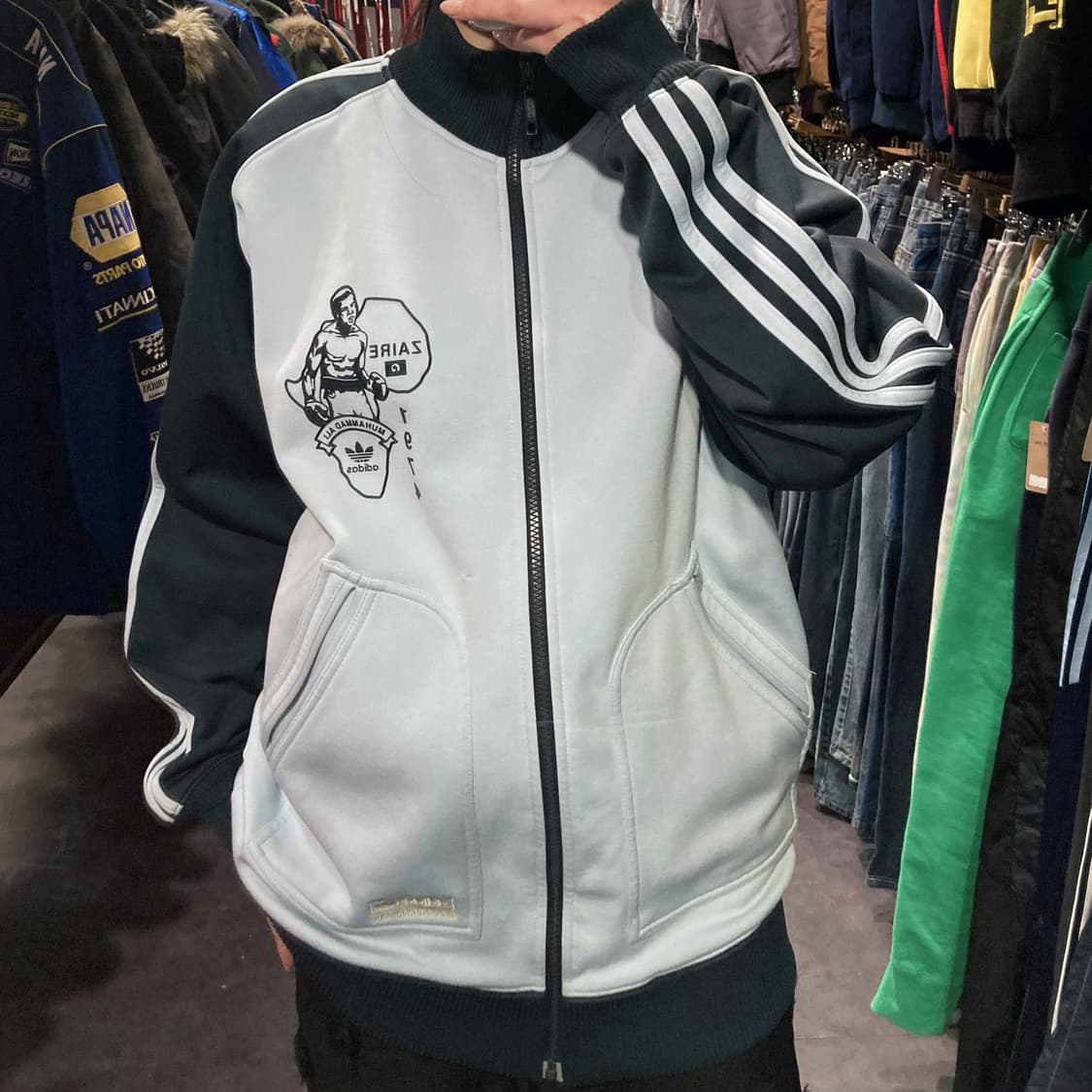 [IM] Adidas 무하마드 알리 져지 트랙탑 소라 상품이미지4