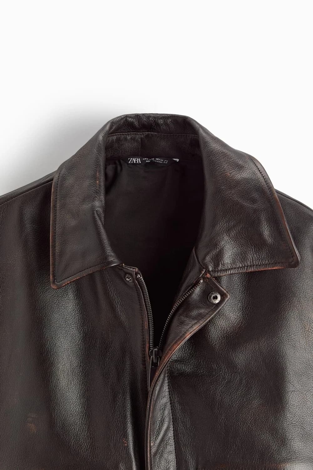 [M] 자라 A2 가죽 자켓 (소가죽) 상품이미지3