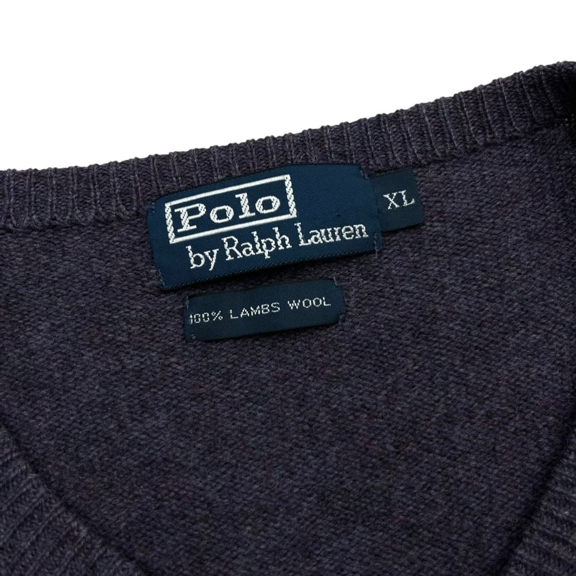 폴로 랄프로렌 딥그린포니 딥퍼플 브이 니트 XL 상품이미지5