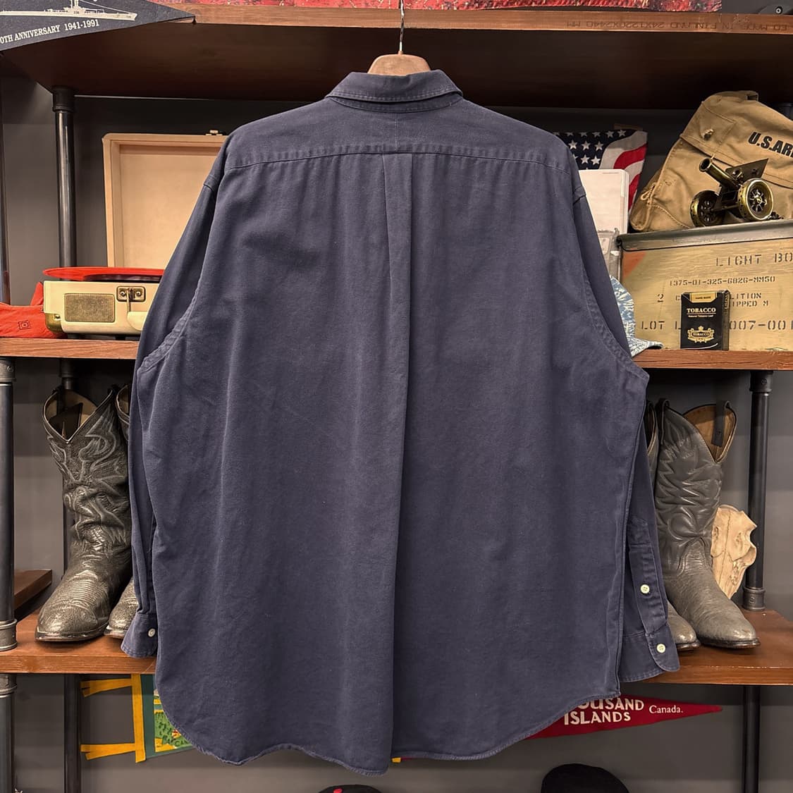 90s 폴로 랄프로렌 블레어핏 소프트 몰스킨 버튼다운 셔츠 N1097 상품이미지2