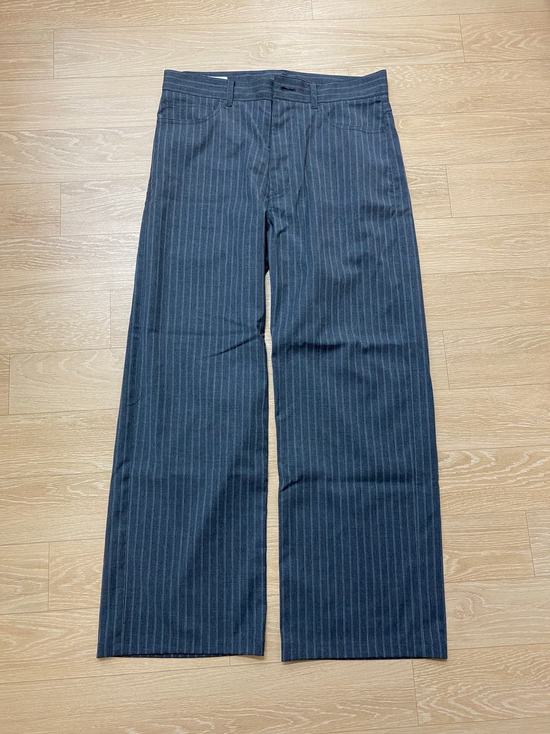 아이엘 그레이 스트라이프 트라우저 (48) 상품이미지3